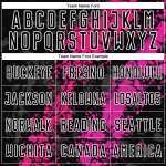 Benutzerdefinierte schwarz Hot Pink-Deep Pink Dripping Splatter Kunst Sublimation Fußball Uniform Jersey Benutzerdefinierte schwarz Hot Pink-Deep Pink Dripping Splatter Kunst Sublimation Fußball Uniform Jersey